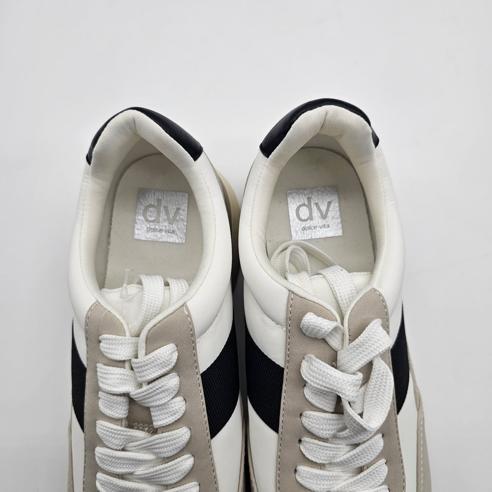 New Dolce Vita  Women's Sneaker Size 9 White With Black Stripe Zabble - Picture 4 of 10
